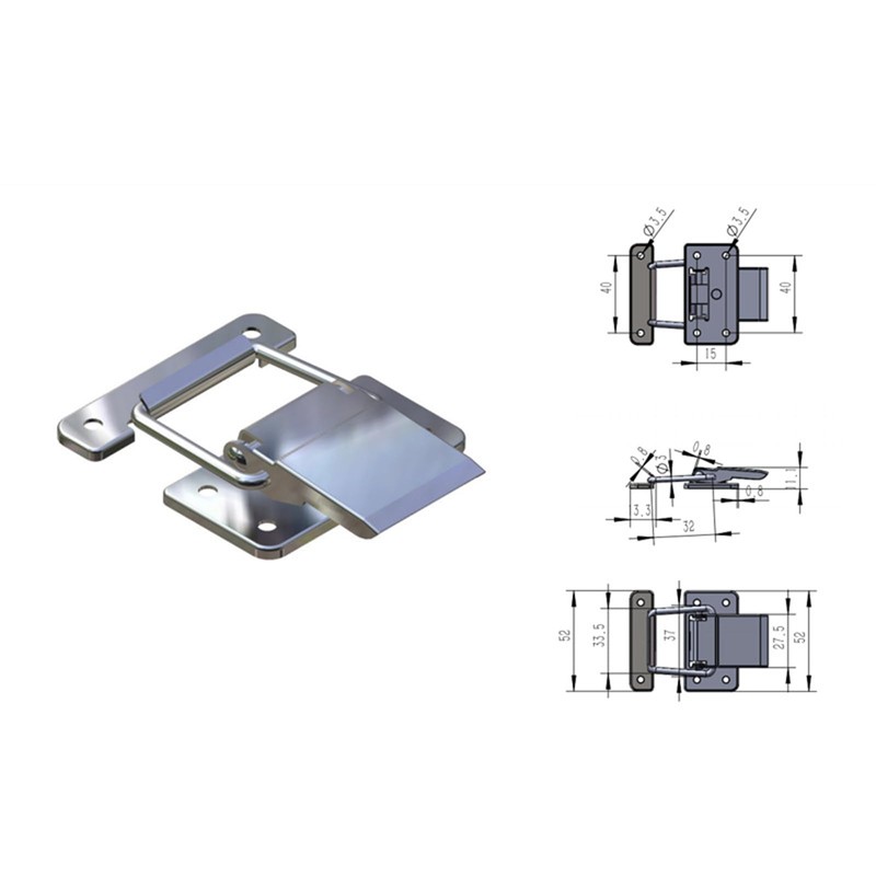 Priaora Spring Loaded Toggle Latch 2pcs Toggle Clamp Latch Hasp