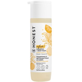 The Honest Company 2-in-1 Cleansing Shampoo + Body Wash | Gentle for Baby | Naturally Derived, Tear-free, Hypoallergenic | Citrus Vanilla Refresh, 10 fl oz