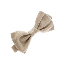 My Lello Baby Chambray Adjustable Pre-Tied Bow Tie - Natural