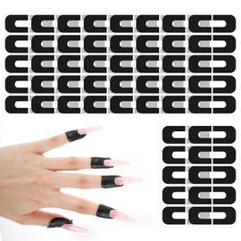 100 Pcs Nail Polish Protector For Fingers Nail Protector Cuticle Protector For Nail Painting U Shaped Nail Peel Off Cuticle Guard Nail Polish Skin Cuticle Protector For French Tip Nails Stamp Nail Art