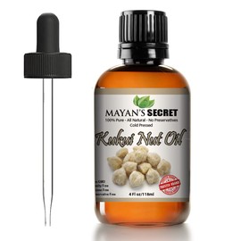 Mayan's Secret Pure Carrier and Essential oils for Skin Care, Hair, Body Moisturizer for Face-Anti Aging Skin Care (Kukui Nut oil, 4oz)
