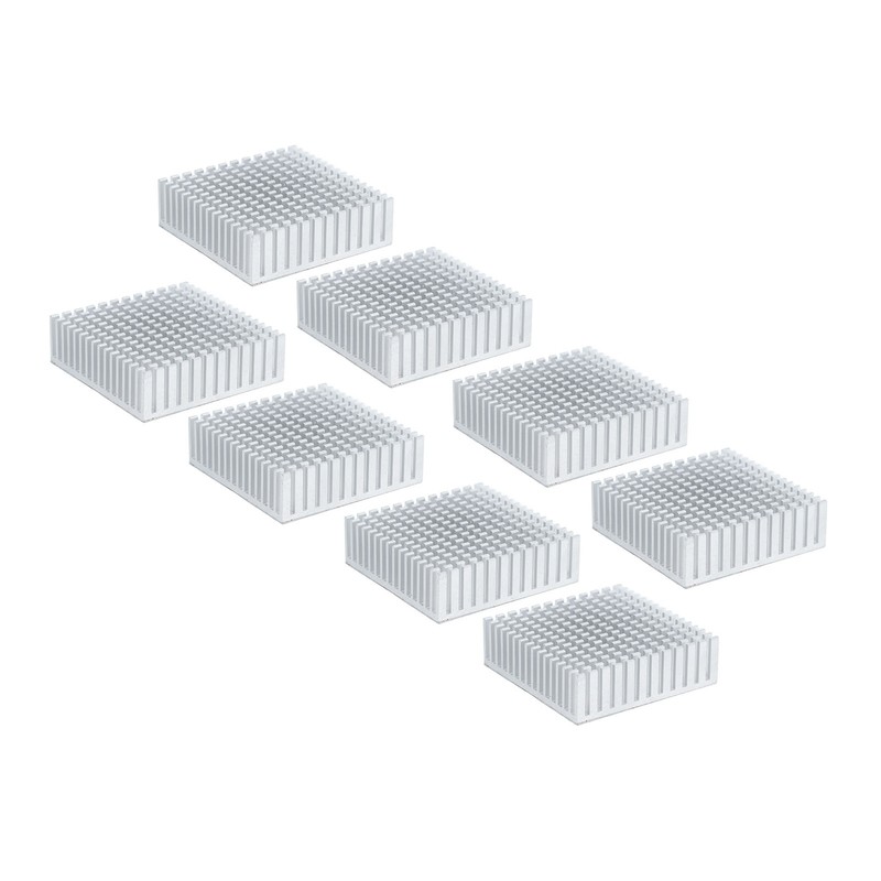 8Pcs Heat Sink Cooling Heatsink Cooler Aluminium Alloy 50x50x15mm Accessory