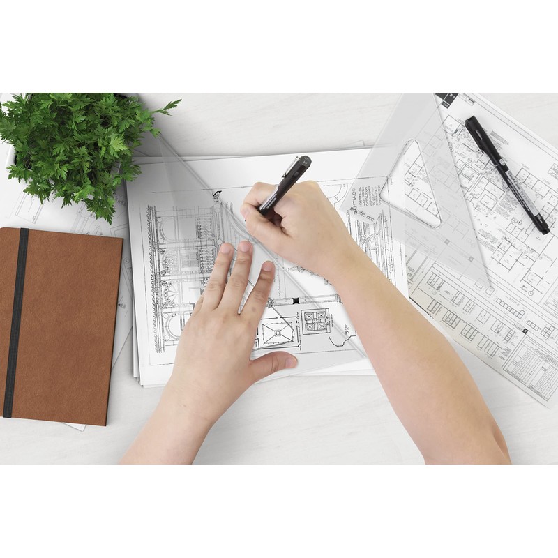 Pacific Arc's Scholastic Triangle - 6 inch - Clear -