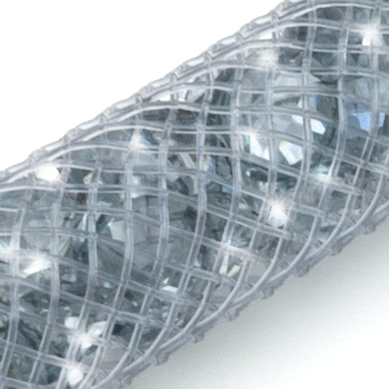 CKB LTD Grey Sparkle Lanyard Rhinestone Silver Glitter Crystal Gems