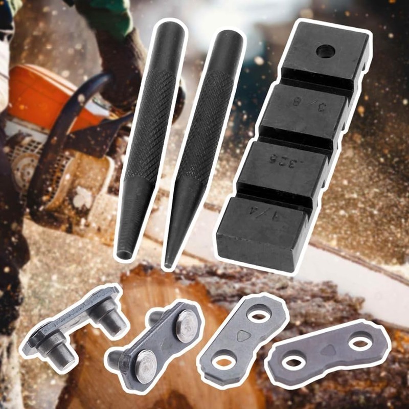 3PCS Pocket Chainsaw Breaker Chain Saw Repairing Mending Tool Set
