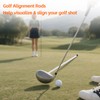 Dittoven Golf Magnetic Alignment Rods 2 Pack, Golf Club Alignment