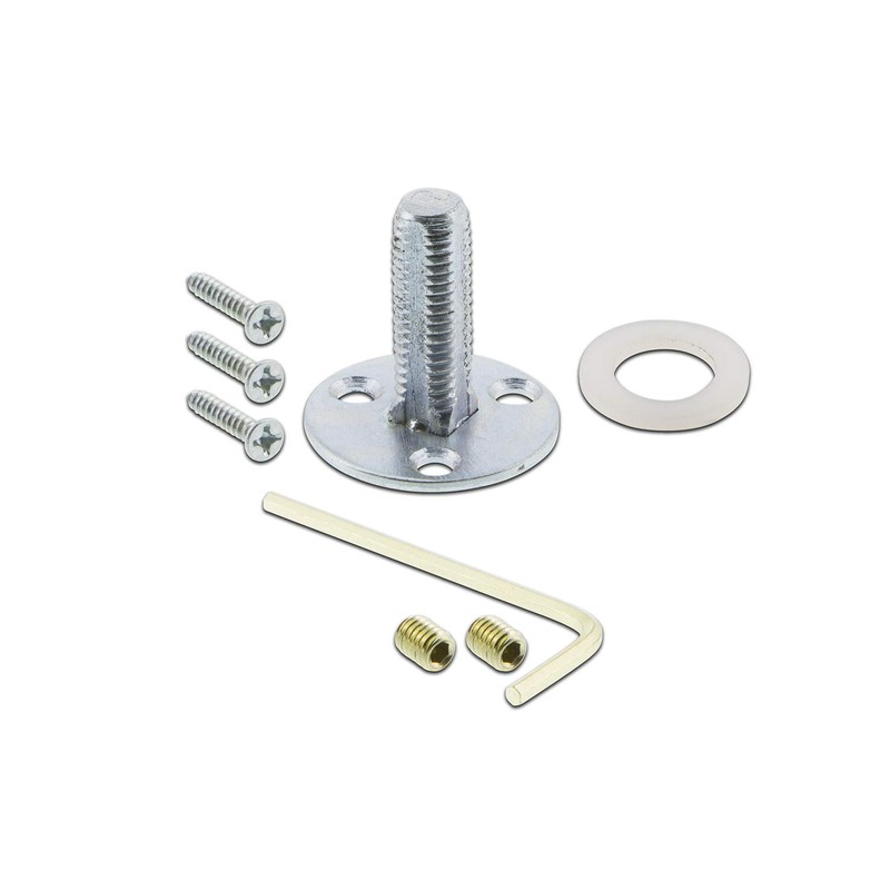 Nostalgic Warehouse Classic Rosette Round Clear Crystal Door Knob