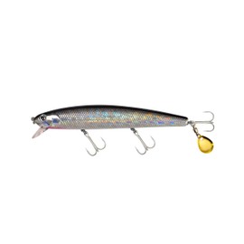 Calissa Offshore Tackle 110mm California Inshore Fishing - Special Jerkbait Crankbait Surf Flash Fishing Salt Pro Lure Minnow Zebra MS Metallic Sardine Glow 110 (Anchovy)