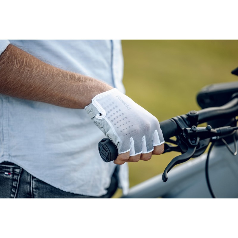 Roeckl Sports ISTIA Unisex High Performance Cycling Gloves, White 6