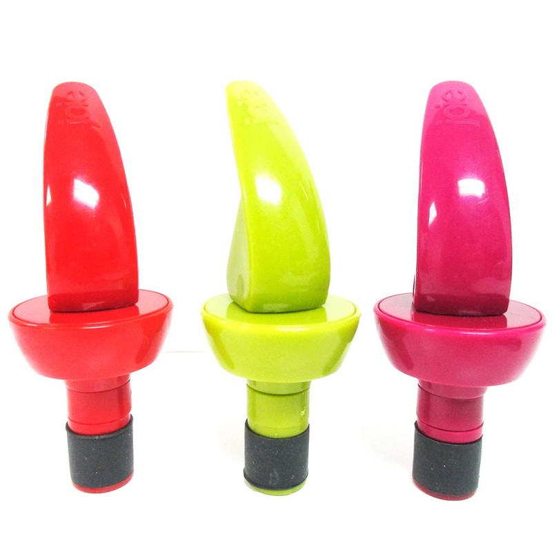 6 Wine Bottle Stoppers Preserver Vacuum Sealer Expanding Cork Joie