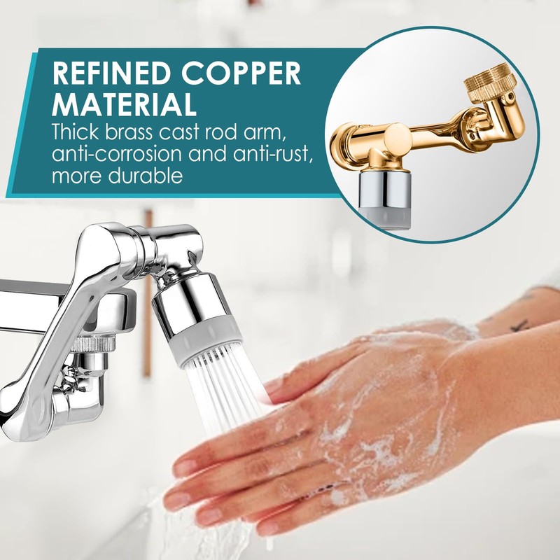 Rotating Tap Extension, Tap Extension with Water Saver, Multifunctional Extension