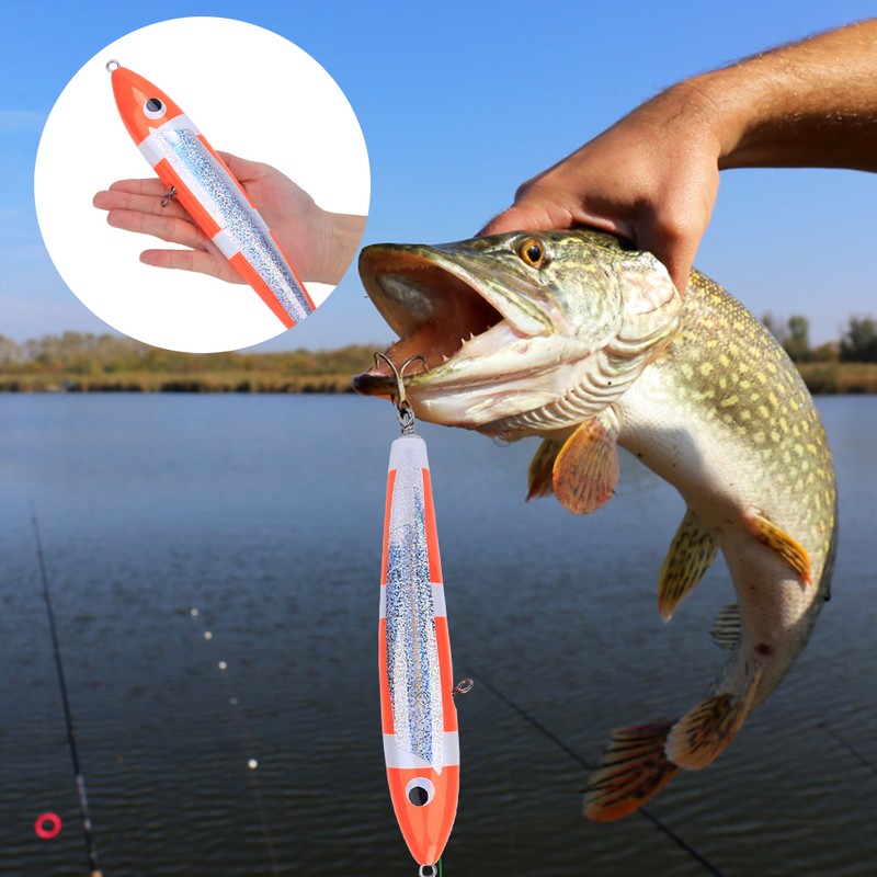 140g Artificial Crank Lure Floating Wooden Tuna Hard Bait Fishing