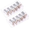 10Pcs Reusable Acrylic & UV Gel Nail Extension Tips &