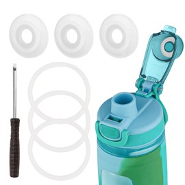 6PCS Silicone Accessory Set Compatible with Bubba Kid Water Bottle, Includes Round Leak Stopper and Lid Gasket for 16oz Bubba Kids Bottle