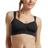 CAREFIX Anna Zip Front Post-Op Comfort Bra (3270),Large,Black