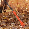 Garden Leaf Rake with 16.5inch Extension Pole Pivoting Head for