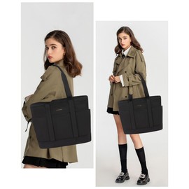 LOVEVOOK Tote Bag for Women，Lightweight Work Bag for Teacher, 15.6 Inch Laptop Bag，Large Shoulder Bag, fits Travel Business Daily Medium