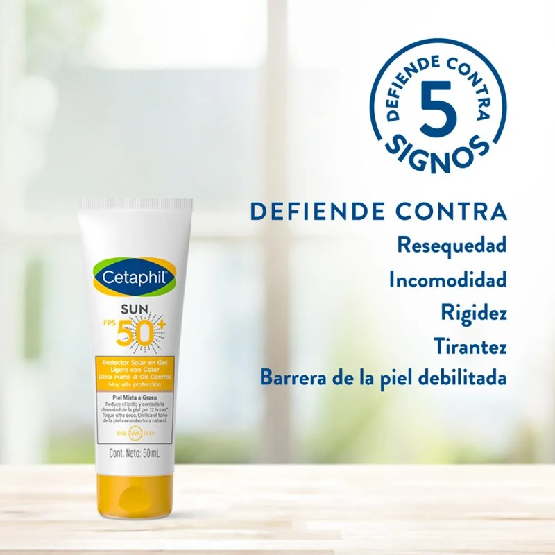 Protector Solar Cetaphil Sun Con Color Fps50 Ultra Mate 50ml