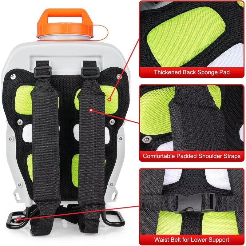 ToovemBackpack Sprayer 4 Gallon Battery Powered Garden Sprayer, Electric Sprayer