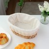 YAHUAN Round Bread Basket Serving Woven Bread Baskets Wicker Basket
