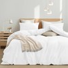 SSW HOMES Duvet Cover Single (White) - 2 Pcs Brushed