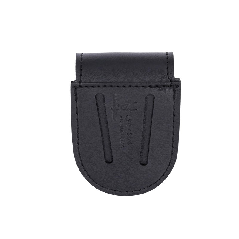Safariland 290 Double Handcuff Pouch, Basketweave Black, Brass Snap