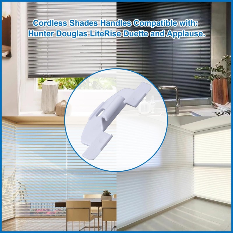 3/4inch Cordless Shades Handles Replacement for Hunter Douglas LiteRise Duette