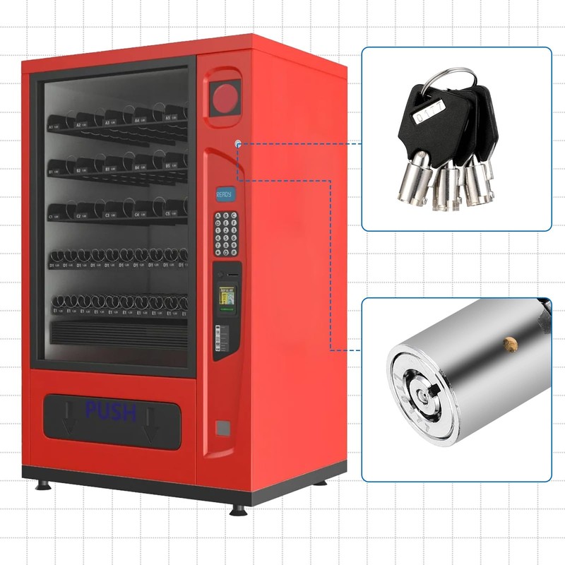 Vending Machine Lock Key Tubular Locks Cylinder Lock Set fits