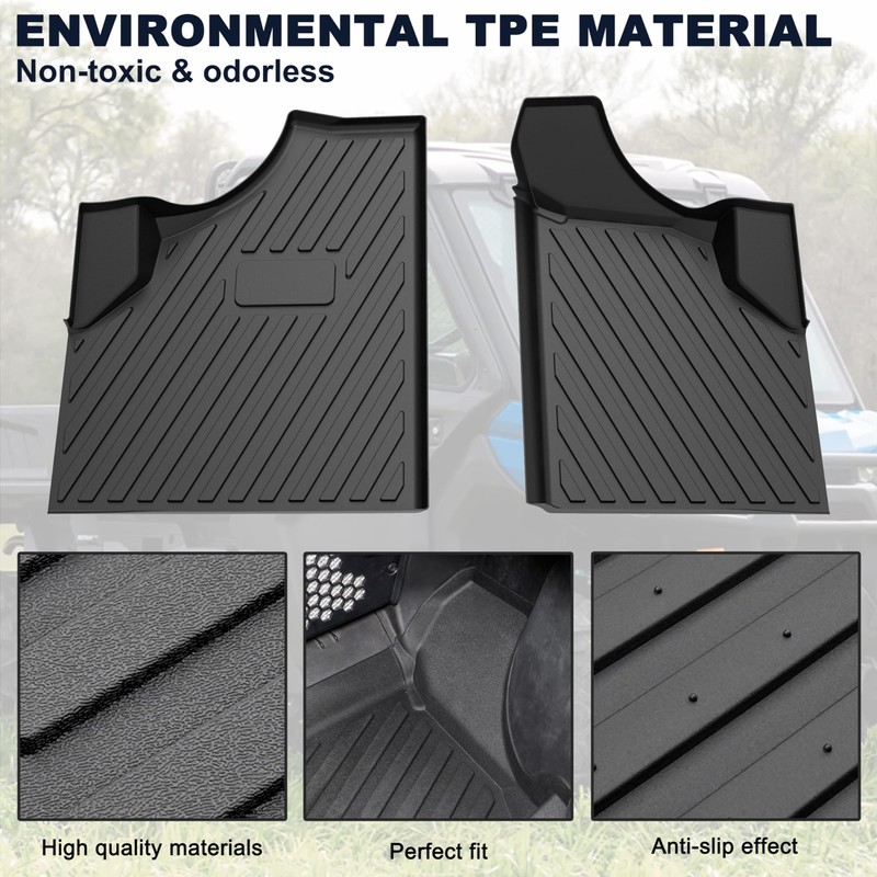 LDETXY Floor Mats for Can Am Defender 16-25, TPE Front