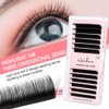NATUHANA Ellipse Flat Eyelash Extension B Curls 0.15 mm 8-15
