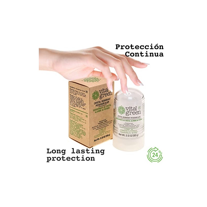 Desodorante Piedra Natural 60g Sin Color unidad