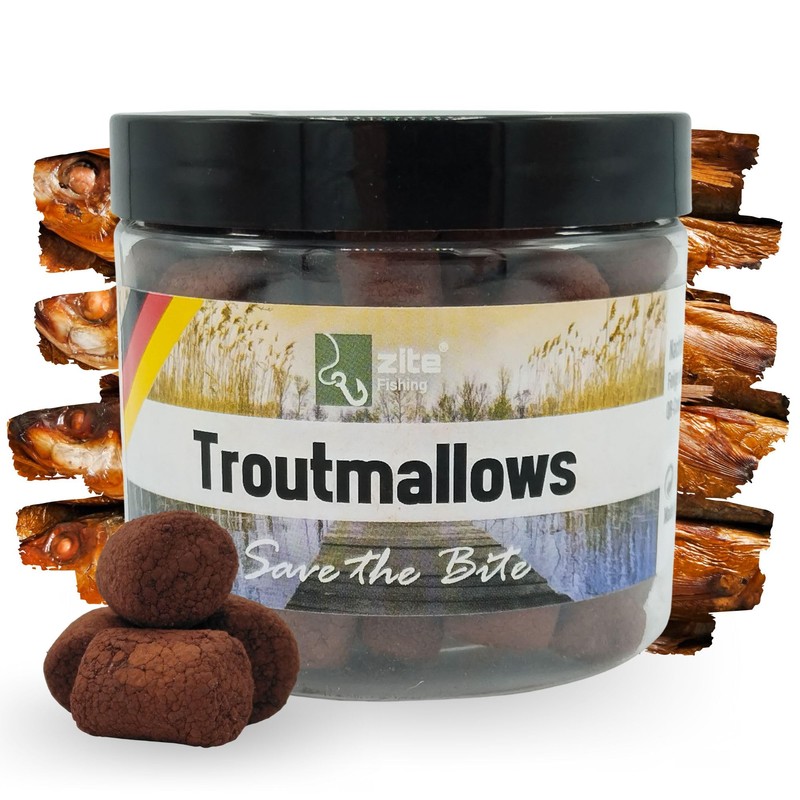 Zite Fishing Trout Mallows Trout Bait, High Catching Trout Dough,