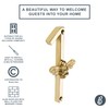 Gold Brass bee House Number with Bee design | 5
