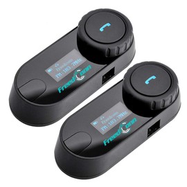 FreedConn TCOM-SC Motorcycle Helmet Bluetooth Headset, Waterproof, Intercom