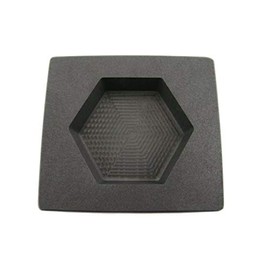 15 oz Gold 10 oz Silver Bar High Denisty Graphite Hexagon Mold Loaf Copper
