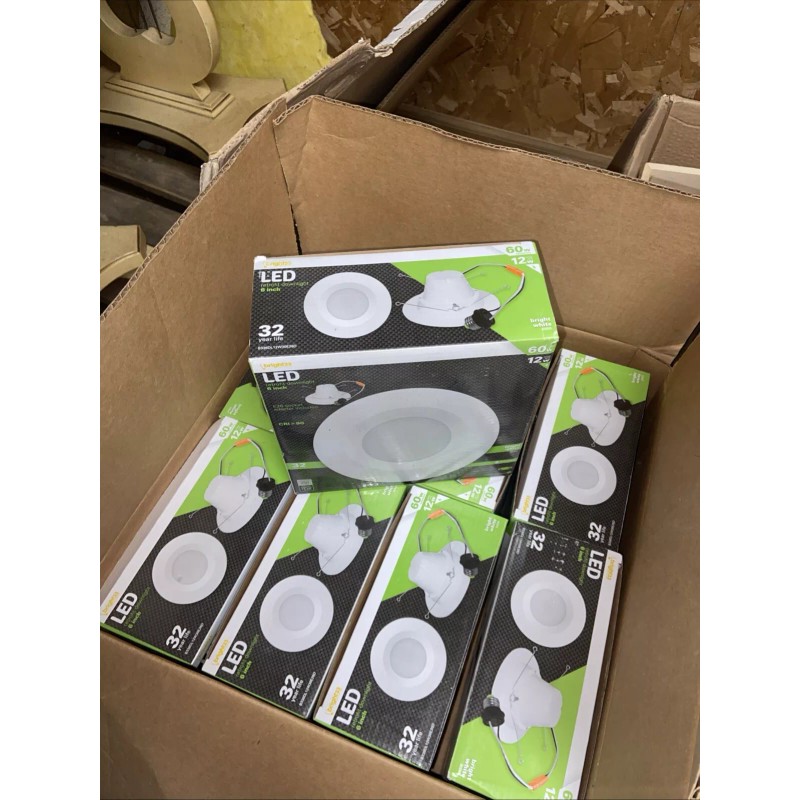 Bright 33 Recessed LED Ceiling lights 6 inch~ 60w/12w ~~32year