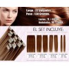 Sarla Kit Set Extensiones De Cabello Clips + Cepillo +desenredante
