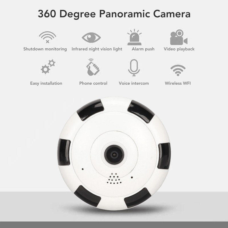 Fisheye Panoramic Camera AC 110‑240V 2MP Wifi 360 Degree Panoramic