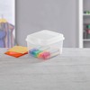 Sterilite FlipTop, Stackable Small Storage Bin with Hinging Lid, Plastic