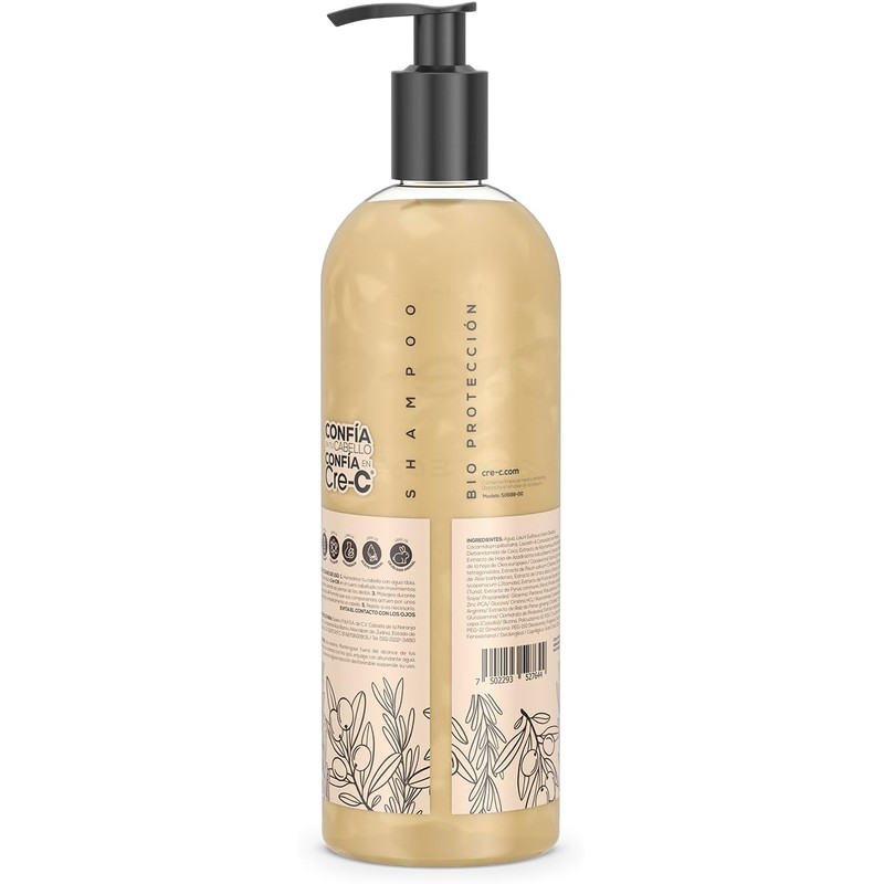 Shampoo Cre-C Bio Protección 1L Fortalece, Protege y Revitaliza el