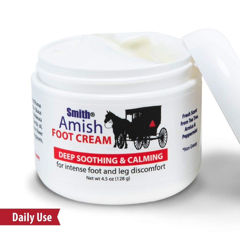 Smith Amish Foot Cream, Deep Soothing and Calming to Foot