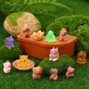 GSrenyu 50 Pcs Mini Resin Capybara Animals Luminous Figures Gifts