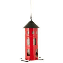 Wildlife Garden WG339 Combi House Seeds Red Metal Bird Feeder