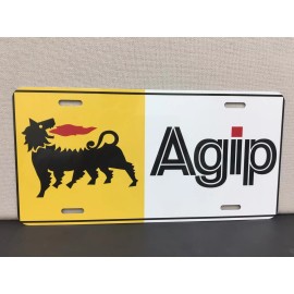 Agip Italian Oil Racing License Plate