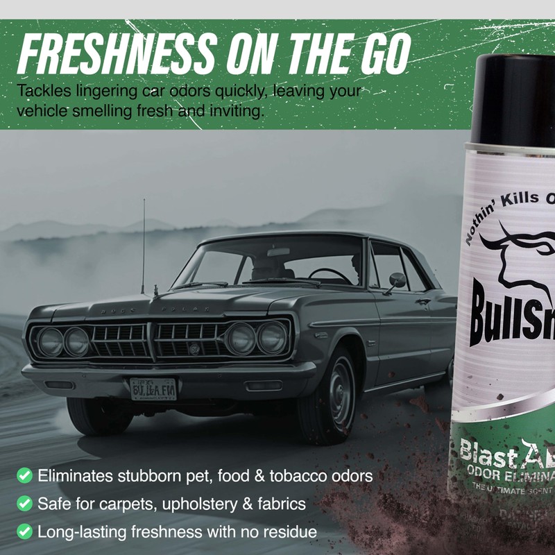 BullSnot Blast Odor Eliminator – Powerful Car & Home Smell