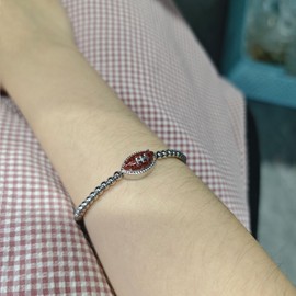 GREICHFAN Football Game Day Bracelets for Women Silver Beaded Stretch Bracelets Sports Fan Bracelet Accessories