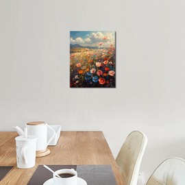 TUMOVO DIY Paint by Number for Adults, Paint by Numbers Paint Kits for Adults Gentle Breeze Blowing Field Painting Paintwork with Paintbrushes Color by Numbers Art Crafts 16"x20"(Frameless)