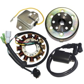 ZOOM ZOOM PARTS STATOR REGULATOR IGNITION COIL FLYWHEEL Fits YAMAHA BANSHEE 350 YFZ350 1995 1996 1997 1998 1999 2000 2001 2002 2003 2004 2005 2006