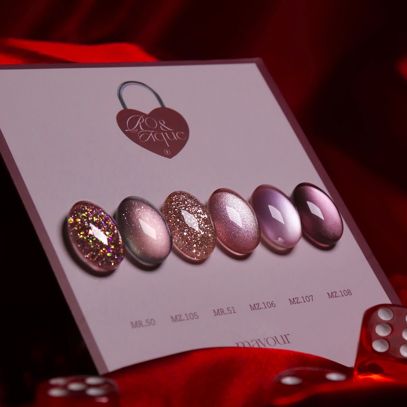 Mayour Roantique Glitter Magnetic Gel 6-piece set / 메이유어 로앤틱