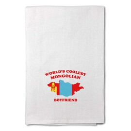 Style In Print Custom Decor Flour Kitchen Towels Worlds Coolest Mongolian Boyfriend Countries Countries World's Coolest Cleaning Supplies Dish Towels Design Only